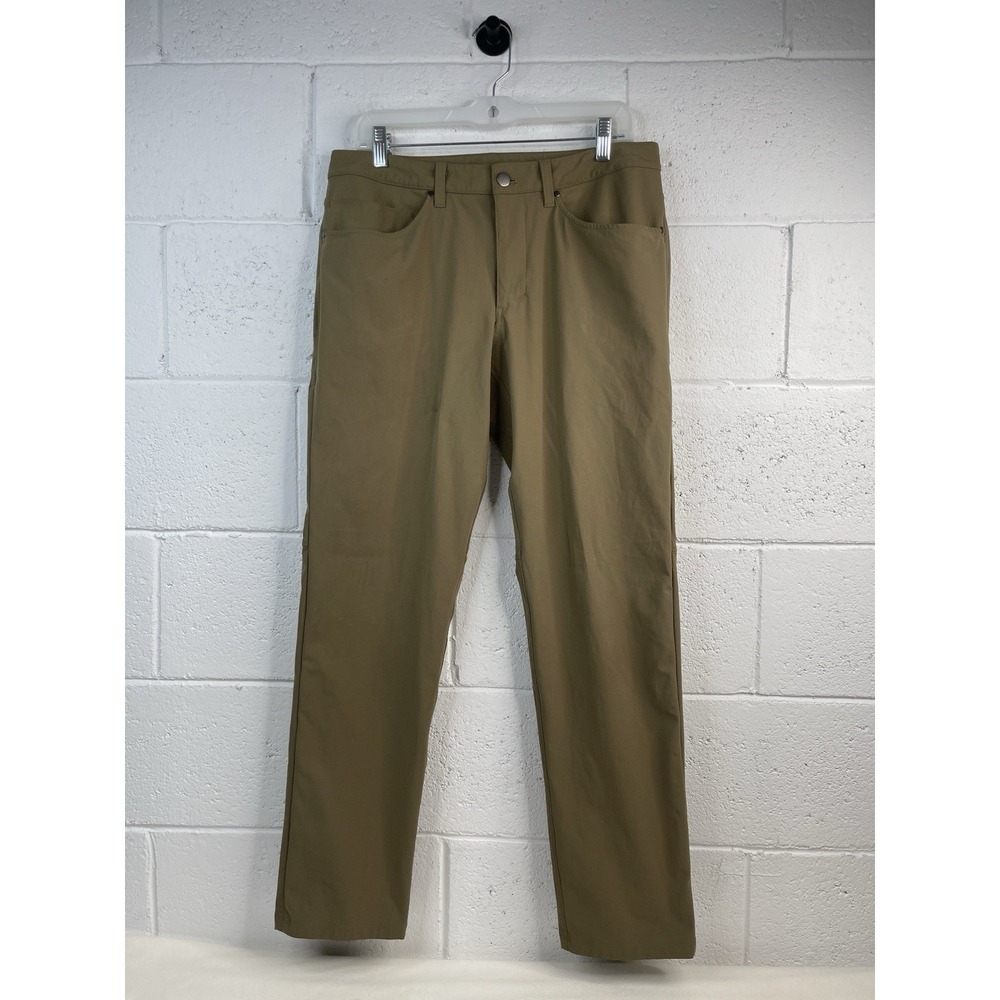 Lululemon ABC Men's Chino Pants 32x31 Preppy Stretch Performance Golf Khaki